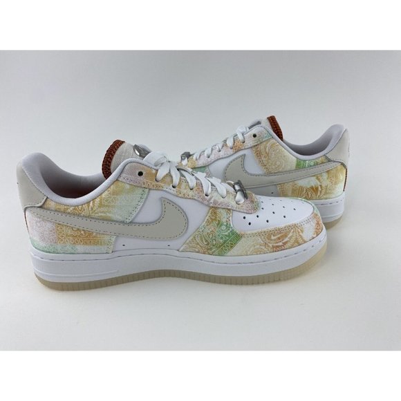 Nike Air Force 1 07 LX Pastel Paisley Women's Sneakers Shoes White FJ7739 101 - Picture 11 of 12